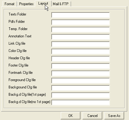 set layout screenshot